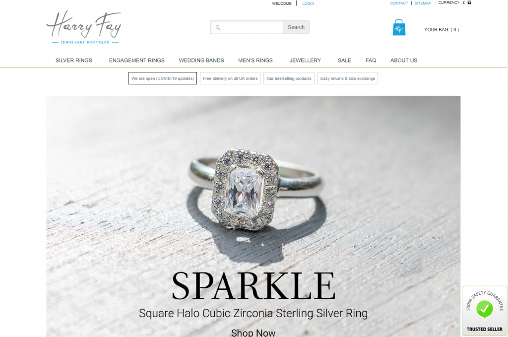 Harry Fay landing page