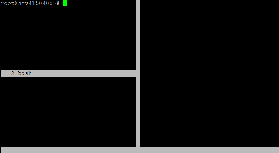 The split-window functionality in Linux Screen