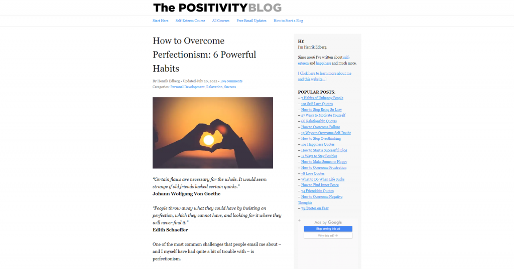 The PositivityBlog blog post.