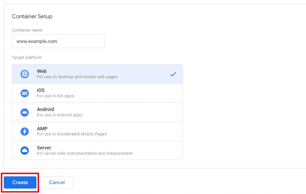 You can target several platforms for tracking with Google Tag Manager