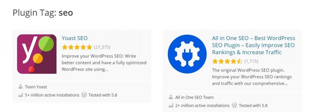 WordPress SEO plugins