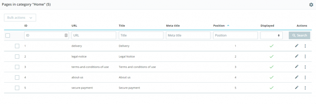 How to modify pre-installed pages