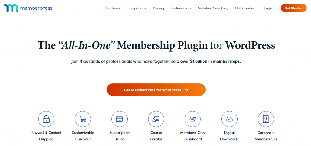 MemberPress: best WordPress plugin for a membership site.