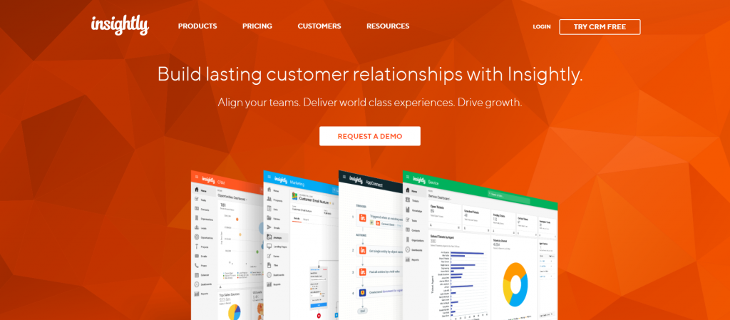 Marketing automation and sales CRM software Insightly