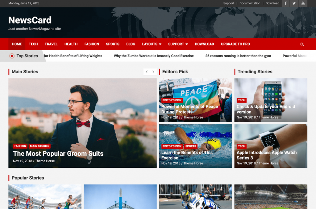 NewsCard homepage