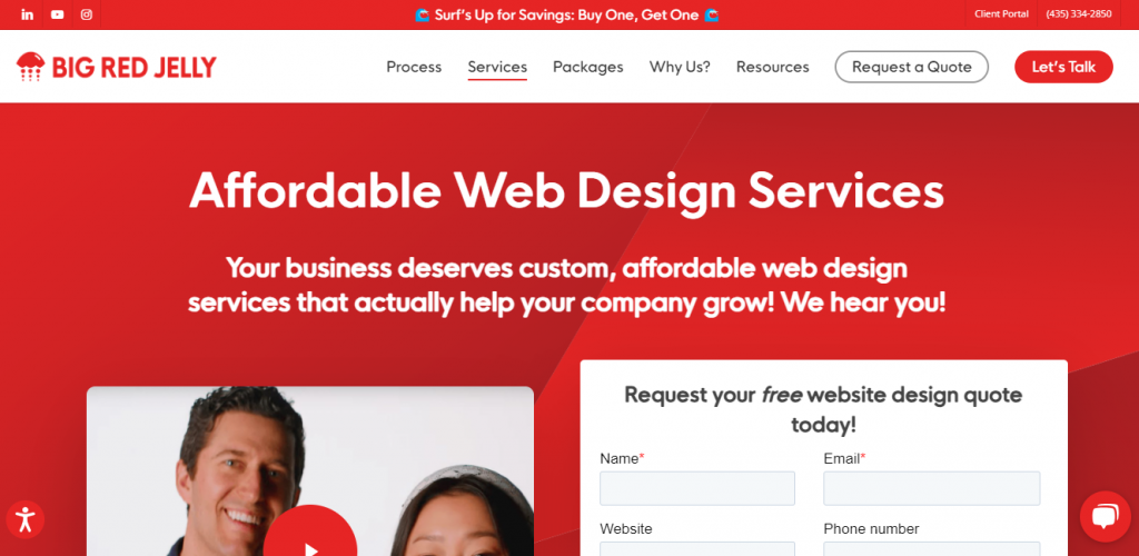 The Big Red Jelly WordPress Website Design Company.