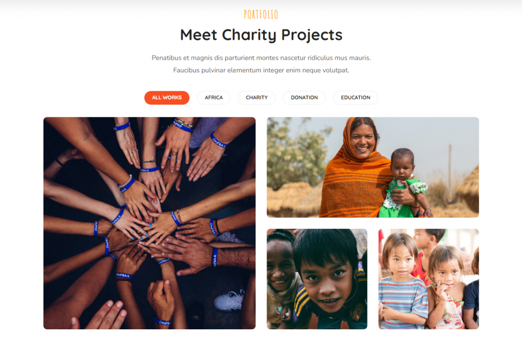 BigHearts fundraising page template