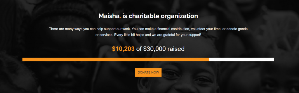 Maisha donation tracking feature
