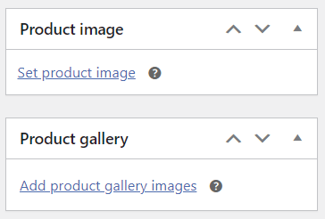 WooCommerce product image and gallery sections