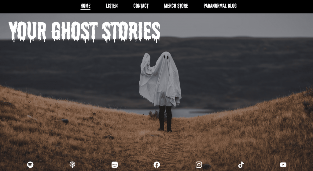 Your Ghost Stories homepage